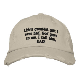 Bordada ¡El mejor Gorra del Día del Padre!