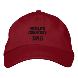 Bordada El mejor papá del mundo... gorra bordado