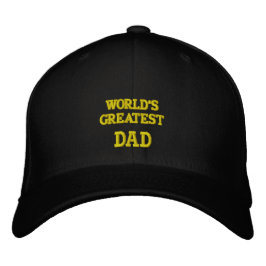 Bordada El padre más grande del mundo... bordado gorra WOO