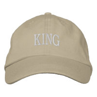 Elegante gorra ajustable KING caqui perfecta para 
