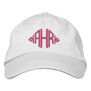 Bordada Elegante Gorra bordado monogramado