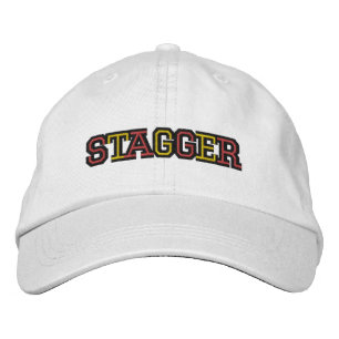 Bordada Escalone el gorra ajustable blanco unisex