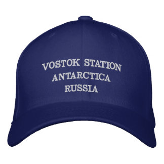 Bordada Estación de Vostok Rusia Gorra Antártico