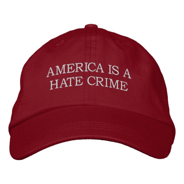 BORDADA ESTADOS UNIDOS ES UN GORRA DE DELITOS DE ODIO (Anverso)