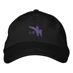 Bordada F-18 Gorra con barandilla de avispones