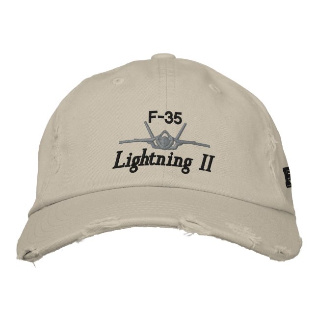 Bordada F-35 Gorra de golf (Anverso)