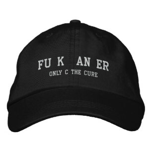 Bordada F Gorra de cáncer