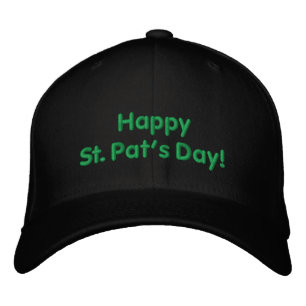 Bordada Feliz Día de San Pat, Gorra con el bordado verde