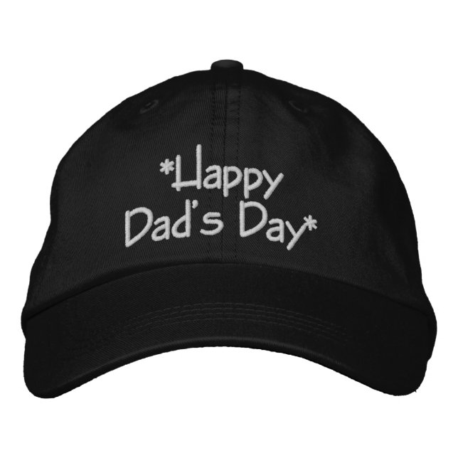 Bordada Feliz Gorra del Día de Papá (Anverso)