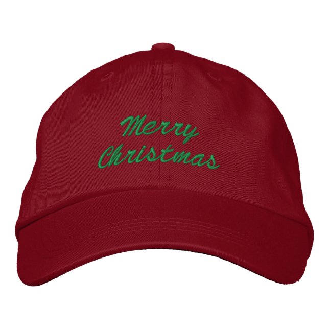 Bordada Feliz Gorra navideño (Anverso)
