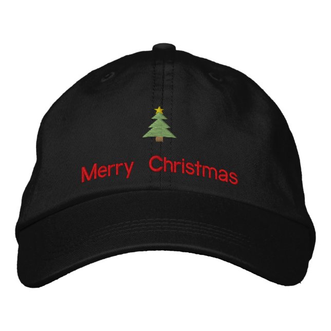 Bordada Feliz Navidad Embroidered Gorra (Anverso)