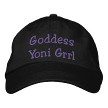 Fiesta púrpura diosa grrl Gorra Yoni
