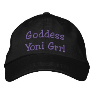 Bordada Fiesta púrpura diosa grrl Gorra Yoni