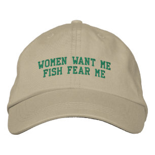 Bordada Fish Fear Me Gorra