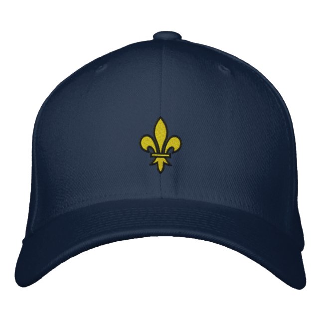 Bordada Fleur De Lis Embroidered Gorra (Anverso)