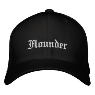 Bordada Flounder Black Gorra