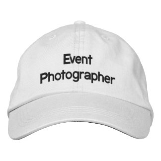 Bordada Fotógrafo de eventos bordado Gorra