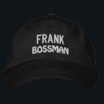 Bordada Funny BOSS Bossman Gorra con el nombre personaliza<br><div class="desc">Funny BOSS Bossman Gorra con el nombre personalizado V17 ¿tiene un gran software libre? Aquí hay un gorra divertido que puedes personalizar con un nombre. Este gorra forma parte de la GRAN colección de regalos BOSS. También puede cambiar el color gorra, el estilo gorra o el color de los hilos...</div>