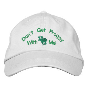 Bordada Funny Frog Embroidered Gorra
