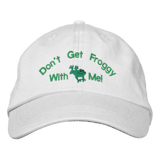 Bordada Funny Frog Embroidered Gorra