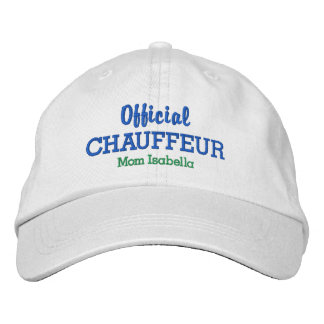 Bordada Funny Mom Gorra Official Chauffeur Custom Name