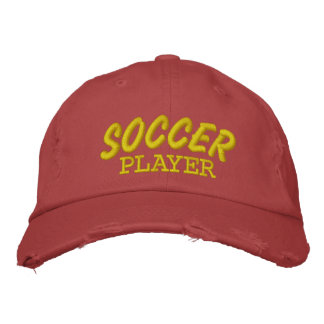 Bordada Futbolistas Personalizado Borrado Gorra