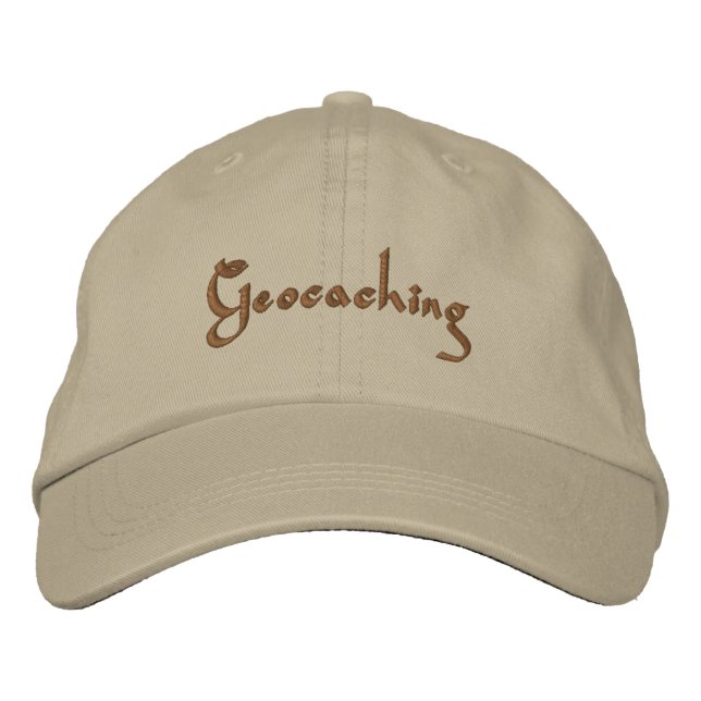 Bordada Geocaching Geo Cache Geocacher Cap Gorra (Anverso)