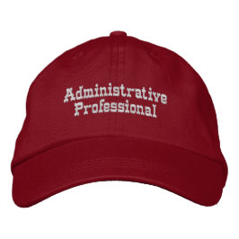 Bordada Gorra Administrativo de Administración Impresa de 