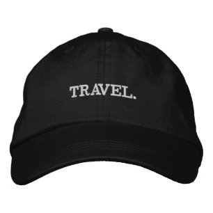 Bordada GORRA ajustable básico de VIAJE