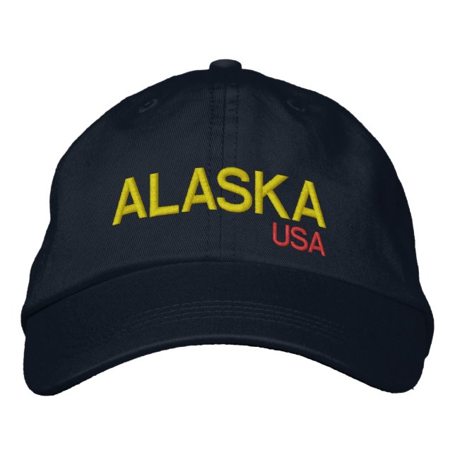 Bordada Gorra ajustable de Alaska USA (Anverso)