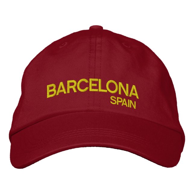Bordada Gorra ajustable de Barcelona* España (Anverso)