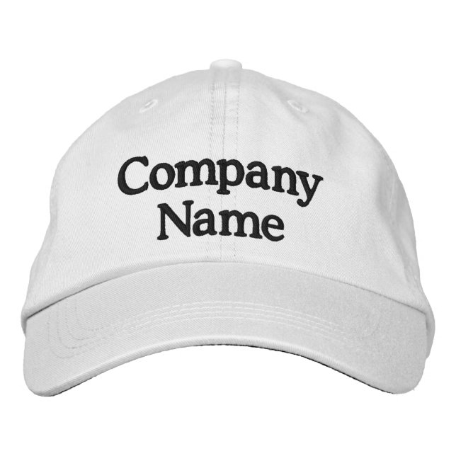 Bordada Gorra ajustable de la empresa personalizada (Anverso)