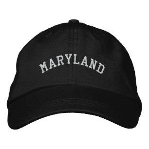 Bordada Gorra ajustable de Maryland Embroid Black
