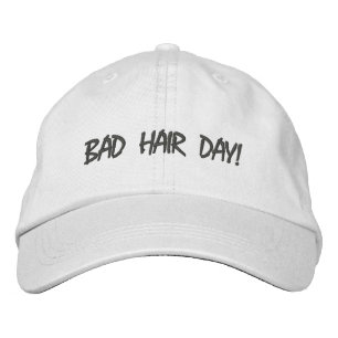 Bordada Gorra ajustable del día del pelo malo