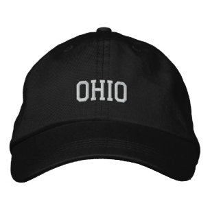 Bordada Gorra ajustable Ohio Embroidadas Negro