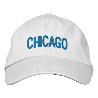 Bordada Gorra Ajustable Personalizada de Chicago