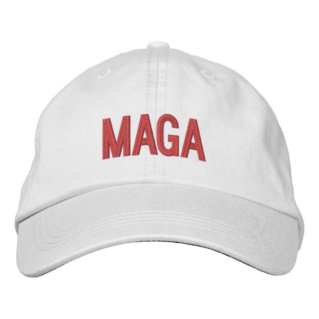 Bordada Gorra Ajustable Personalizada MAGA (Anverso)