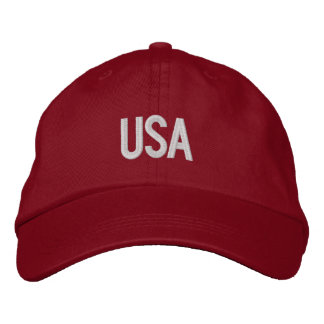 Bordada Gorra Ajustable Personalizada USA