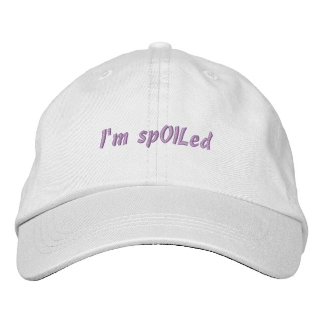 Bordada Gorra ajustable personalizado (Anverso)