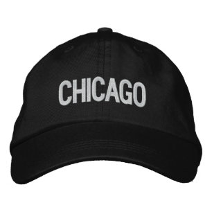 Bordada Gorra ajustable personalizado de Chicago