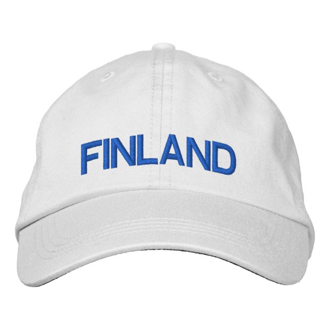 Bordada Gorra ajustable personalizado de Finlandia* (Anverso)
