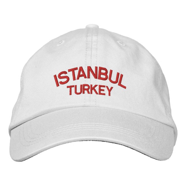 Bordada Gorra ajustable personalizado de Iatanbul Turquía (Anverso)