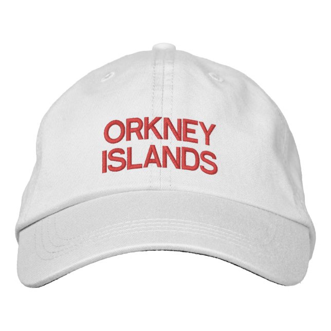Bordada Gorra ajustable personalizado de las islas Orkney (Anverso)