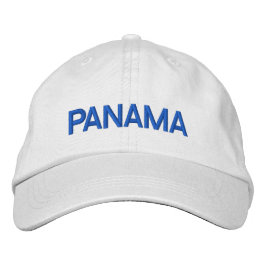 Bordada Gorra ajustable personalizado de Panamá