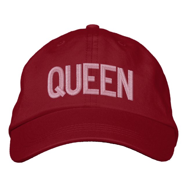 Bordada Gorra ajustable personalizado de Reina (Anverso)