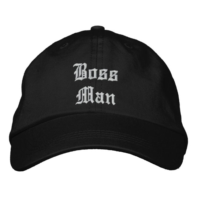 Bordada Gorra ajustable personalizado del hombre jefe (Anverso)