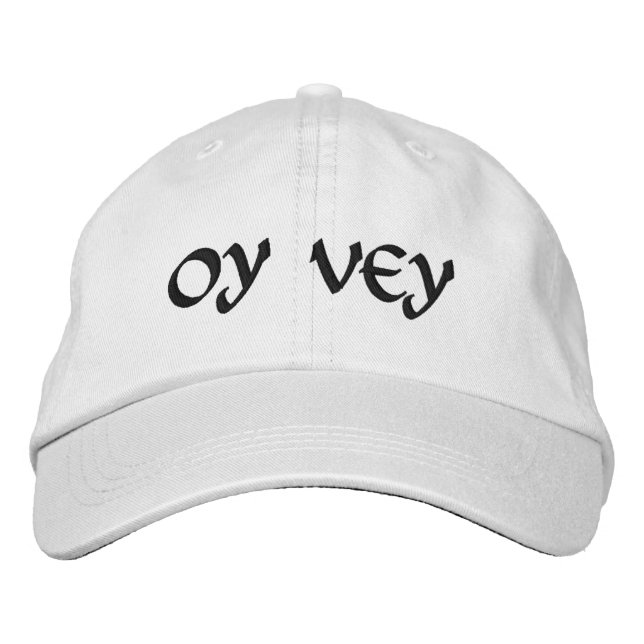 Bordada Gorra ajustable personalizado - OY VEY (Anverso)