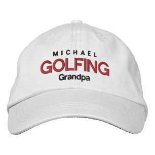 Bordada GORRA ajustable personalizado V04 GOLFING GRANDPA