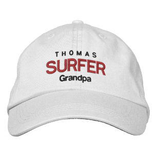 Bordada Gorra ajustable personalizado V07A SURFER GRANDPA