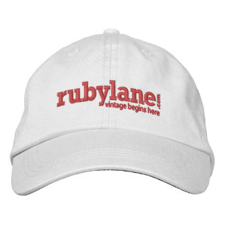 Bordada Gorra ajustable Ruby Lane